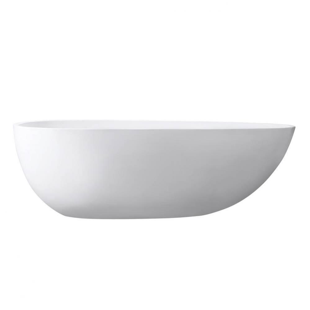 Avanity 67&apos;&apos; Free Standing Acrylic Soaking Tub with Center Drain, Pop-Up Drain Assembly,