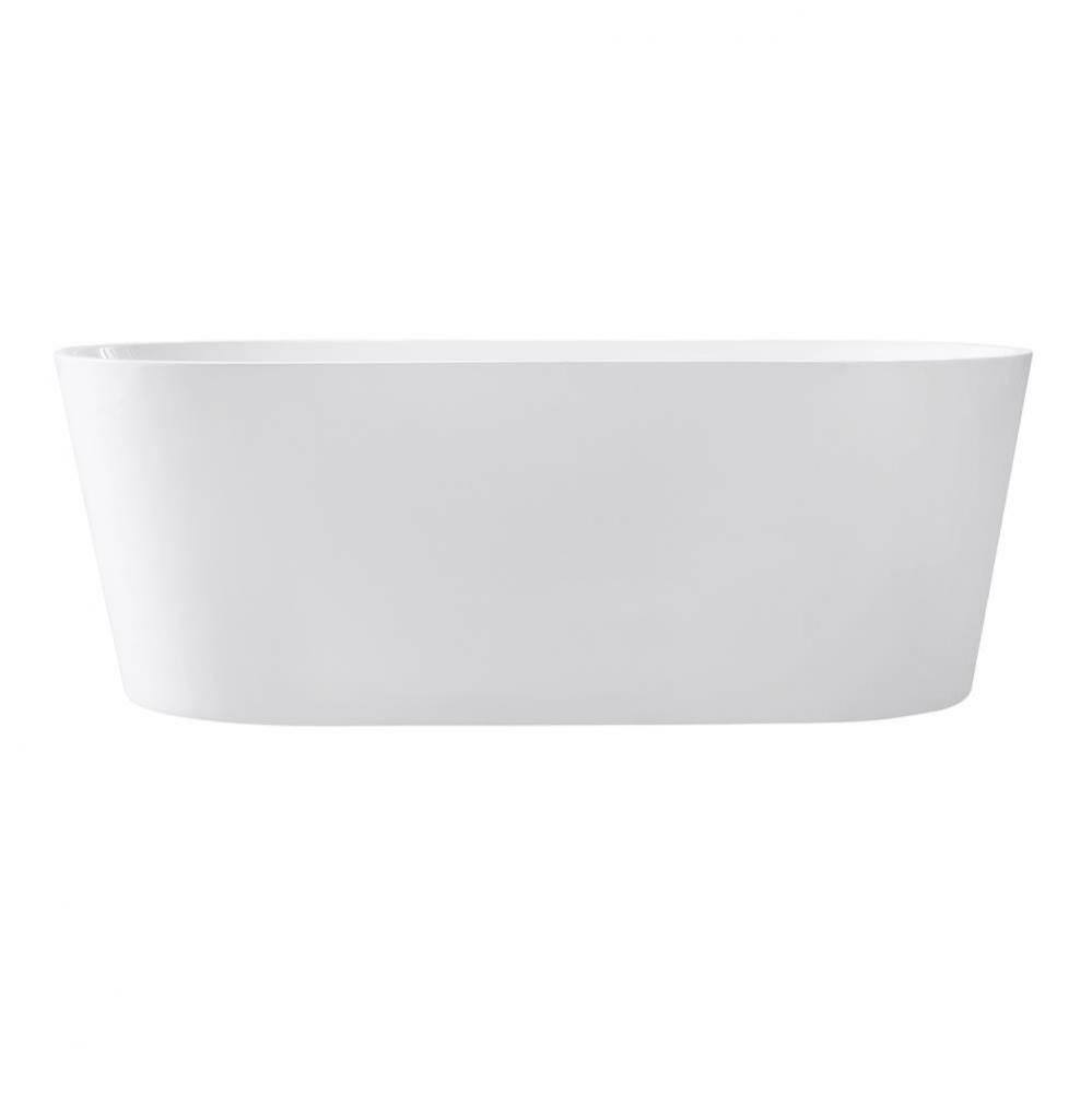 Avanity 67&apos;&apos; Free Standing Acrylic Soaking Tub with Center Drain, Pop-Up Drain Assembly,