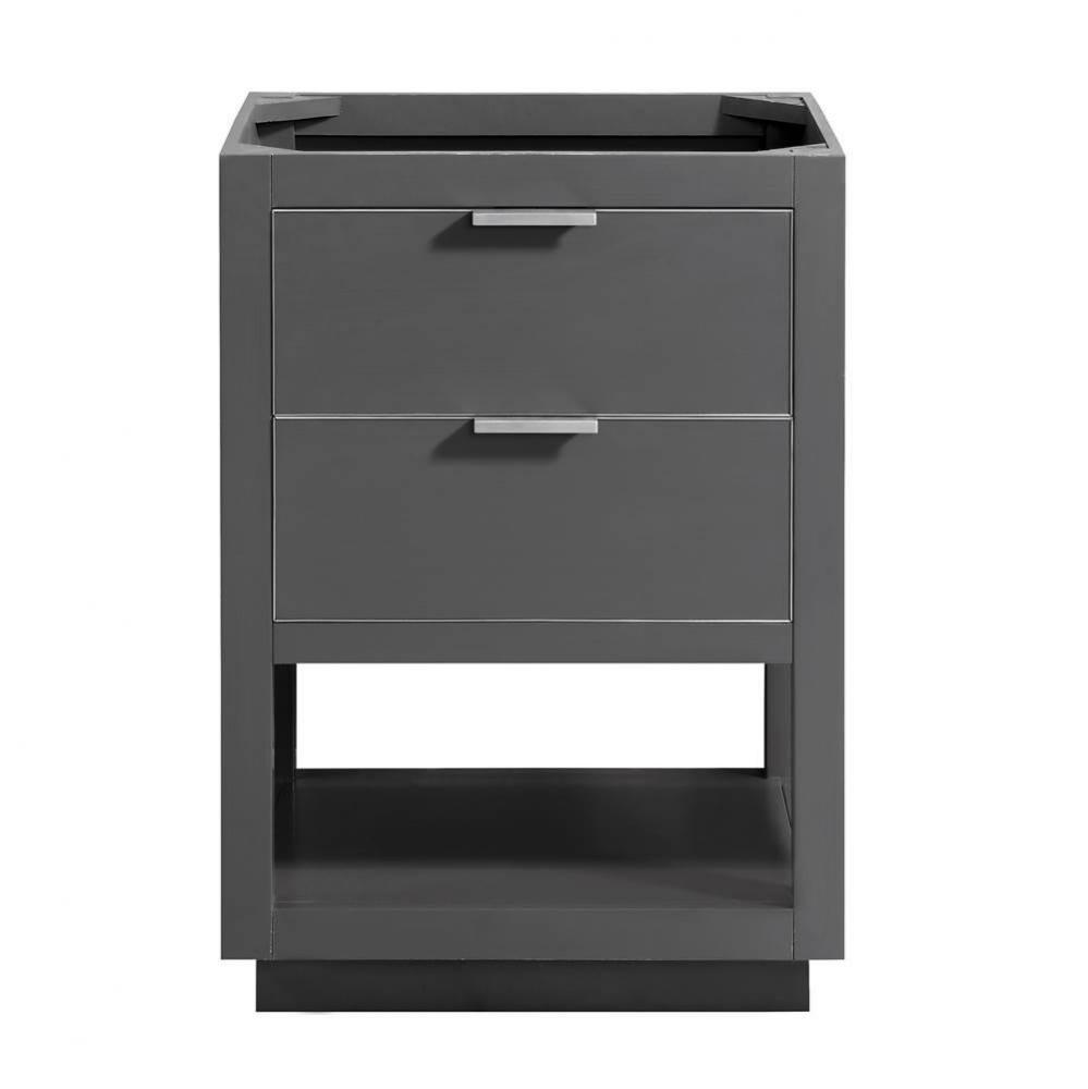 Avanity Allie 24 in. Vanity Only in Twilight Gray with Silver Trim