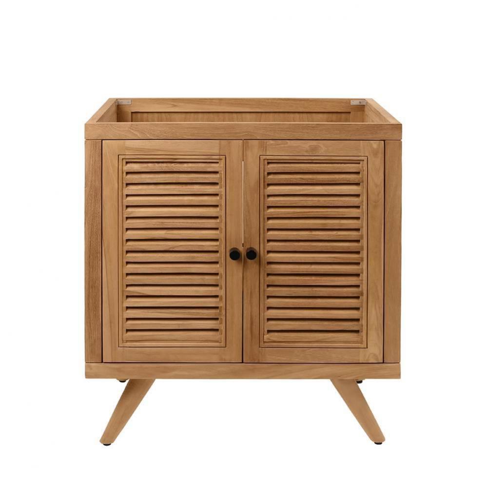 Avanity Harper 30 in. Vanity Only in Natural Teak