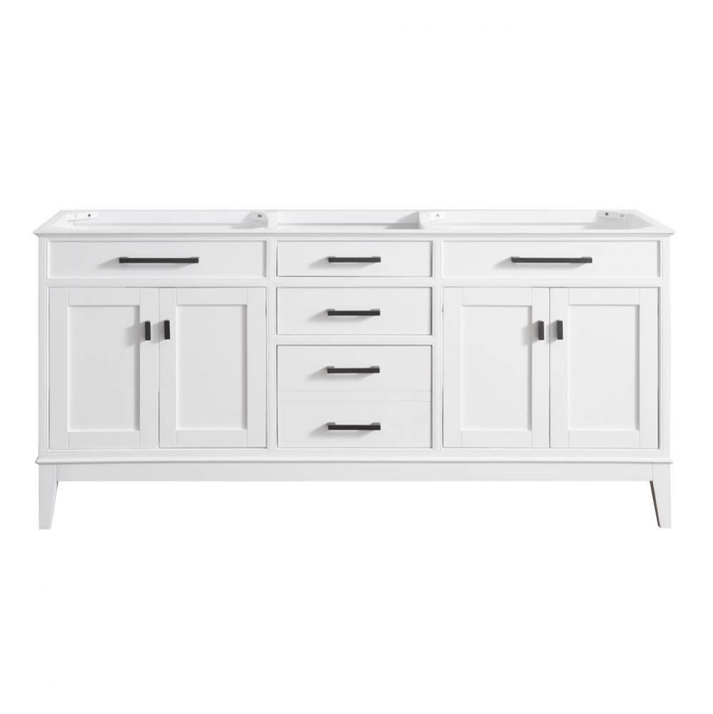 Avanity Madison 72 in. Vanity Only in White finish