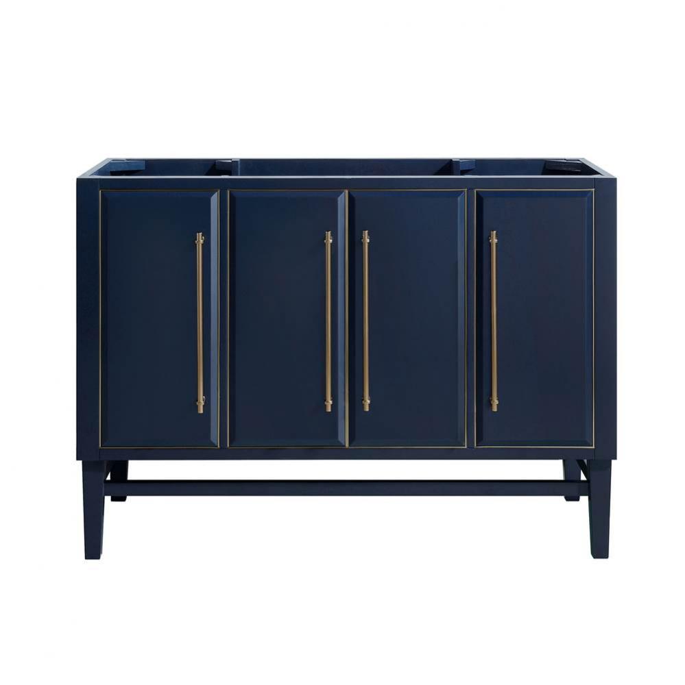 Avanity Mason 48 in. Vanity Only in Navy Blue with Gold Trim