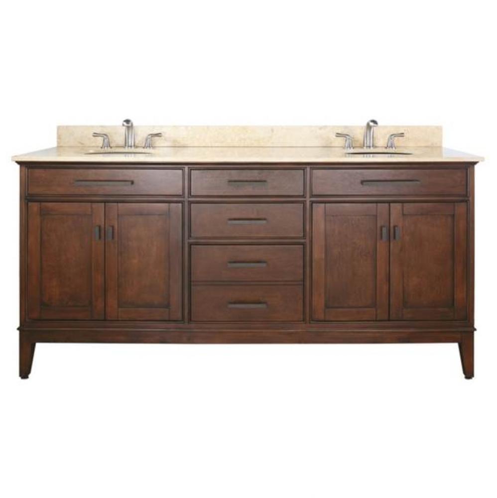 Avanity Madison 72 in. Vanity Only in Tobacco finish