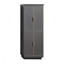 Avanity 170512-LT24-TGG - Avanity 24 in. Linen Tower for Allie / Austen in Twilight Gray with Gold Trim