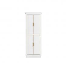 Avanity 170512-LT24-WTG - Avanity 24 in. Linen Tower for Allie / Austen in White with Gold Trim