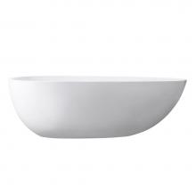 Avanity ABT1512-GL - Avanity 67'' Free Standing Acrylic Soaking Tub with Center Drain, Pop-Up Drain Assembly,