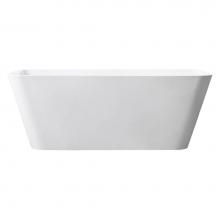 Avanity ABT1530-GL - Avanity 63'' Free Standing Acrylic Soaking Tub with Center Drain, Pop-Up Drain Assembly,