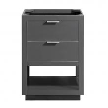 Avanity ALLIE-V24-TGS - Avanity Allie 24 in. Vanity Only in Twilight Gray with Silver Trim