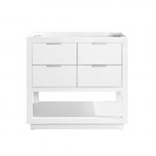 Avanity ALLIE-V36-WTS - Avanity Allie 36 in. Vanity Only in White with Silver Trim