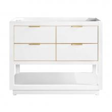 Avanity ALLIE-V42-WTG - Avanity Allie 42 in. Vanity Only in White with Gold Trim