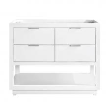 Avanity ALLIE-V42-WTS - Avanity Allie 42 in. Vanity Only in White with Silver Trim