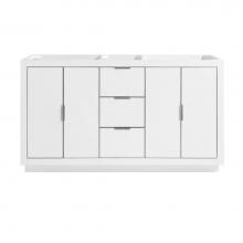 Avanity AUSTEN-V60-WTS - Avanity Austen 60 in. Vanity Only in White with Silver Trim