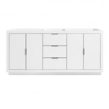 Avanity AUSTEN-V72-WTS - Avanity Austen 72 in. Vanity Only in White with Silver Trim