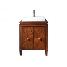 Avanity BRENTWOOD-VS25-NW - Avanity Brentwood 25 in. Vanity in New Walnut finish with Semi-recessed sink