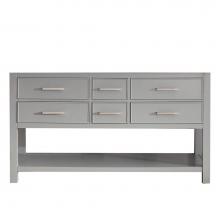 Avanity BROOKS-V60-CG - Avanity Brooks 60 in. Vanity Only in Chilled Gray finish