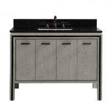 Avanity DEXTER-VS43-RG-A - Avanity Dexter 43 in. Vanity Combo in Rustic Gray with Black Granite Top