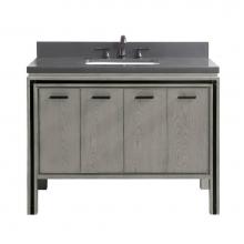 Avanity DEXTER-VS43-RG-GQ - Avanity Dexter 43 in. Vanity Combo in Rustic Gray with Gray Quartz Top