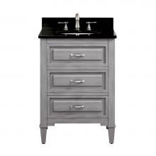 Avanity KELLY-VS24-GB-A - Avanity Kelly 25 in. Vanity in Grayish Blue finish with Black Granite Top