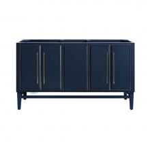 Avanity MASON-V60-NBG - Avanity Mason 60 in. Vanity Only in Navy Blue with Gold Trim