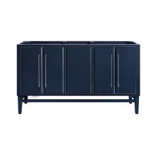 Avanity MASON-V60-NBS - Avanity Mason 60 in. Vanity Only in Navy Blue with Silver Trim