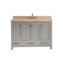 Avanity MODERO-VS48-CG-B - Avanity Modero 49 in. Vanity in Chilled Gray finish with Galala Beige Marble Top