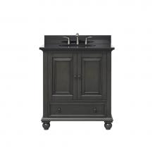 Avanity THOMPSON-VS30-CL-A - Avanity Thompson 31 in. Vanity in Charcoal Glaze finish with Black Granite Top