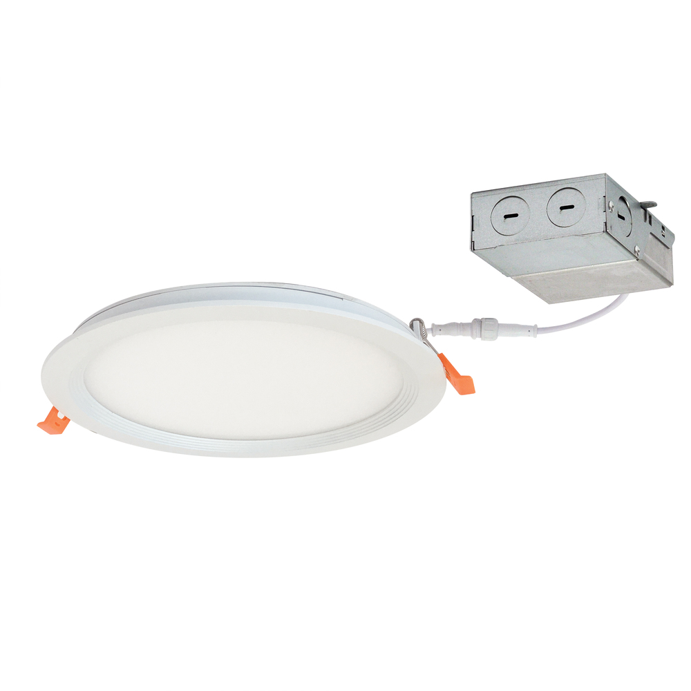 8&#34; FLIN Round Recessed LED, 1900lm, 5000K, 20W, 120V Triac/ELV Dimming, White