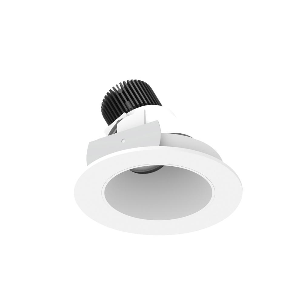 4&#34; Iolite LED Round Adjustable Slot, 1000lm / 14W, 3000K, Matte Powder White Reflector / Matte