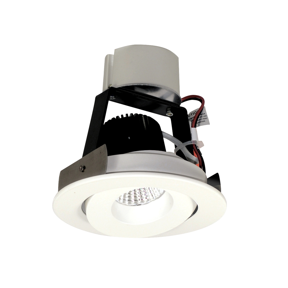 4&#34; Iolite LED Round Adjustable Gimbal Retrofit, 800lm / 14W, 5000K, Matte Powder White Finish