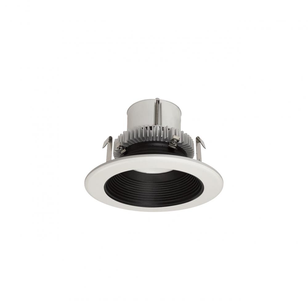 4&#34; Cobalt Click LED Retrofit, Baffle, 1000lm / 12W, 3000K, Black Baffle / White Flange,