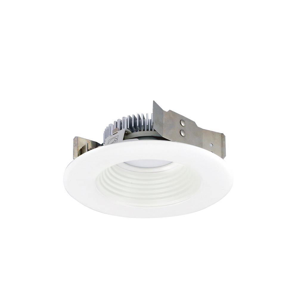 4&#34; Cobalt Shallow High Lumen LED Trim, Round Baffle, 850lm, 3000K, Matte Powder White