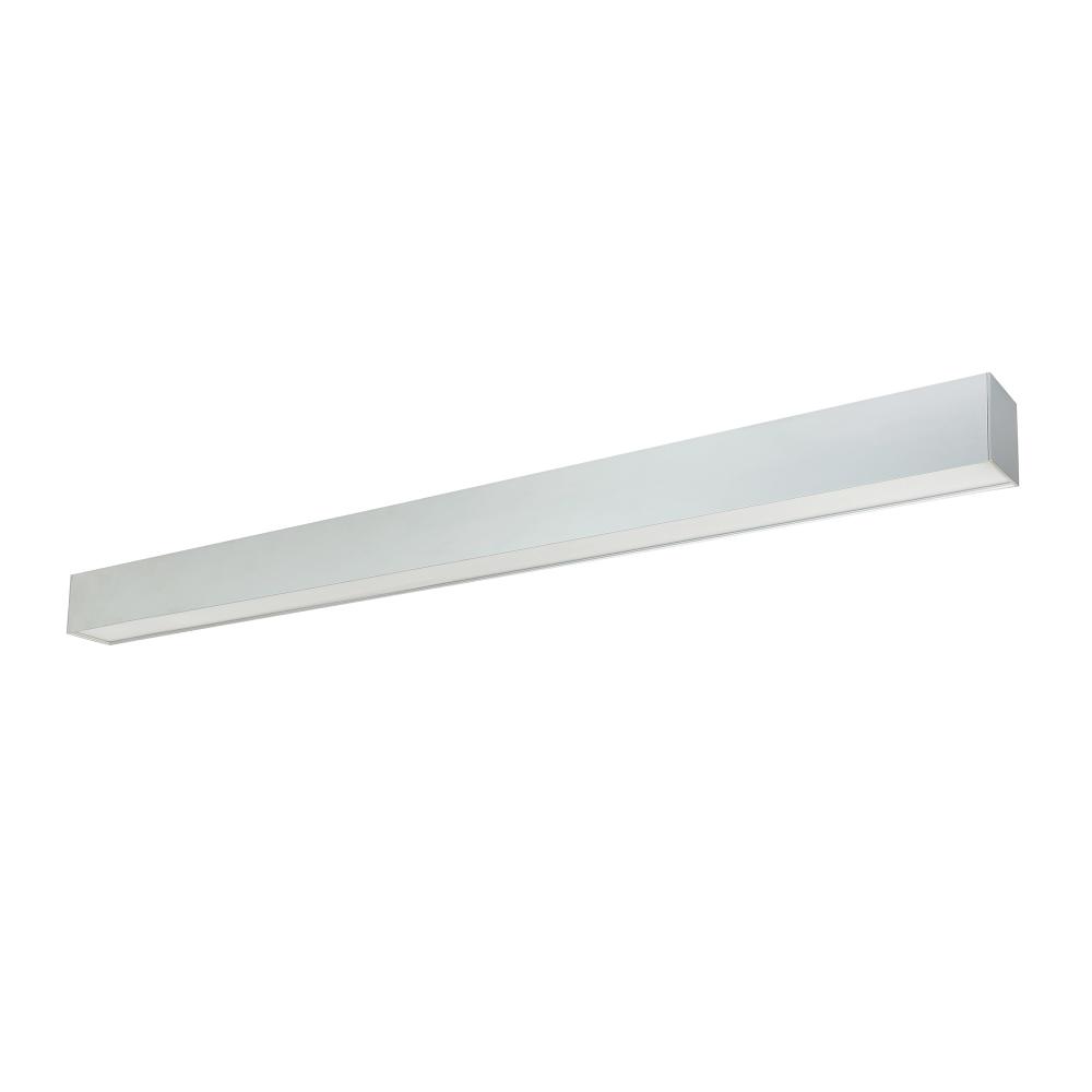 4&#39; L-Line LED Indirect/Direct Linear, 6152lm / Selectable CCT, Aluminum Finish, with EM