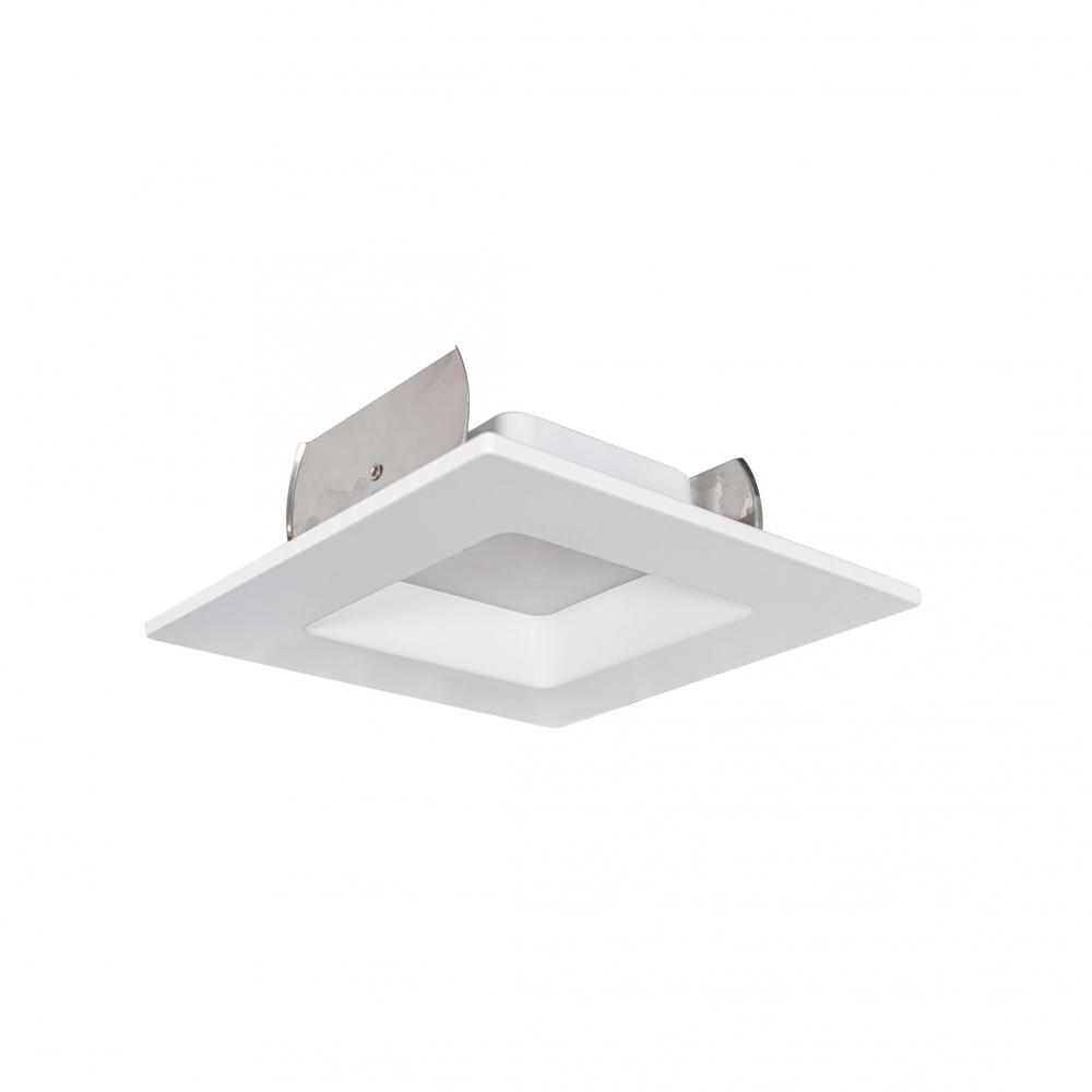 4&#34; AC Onyx Square LED Retrofit Reflector, 1000lm / 14.5W, 4000K, White Finish