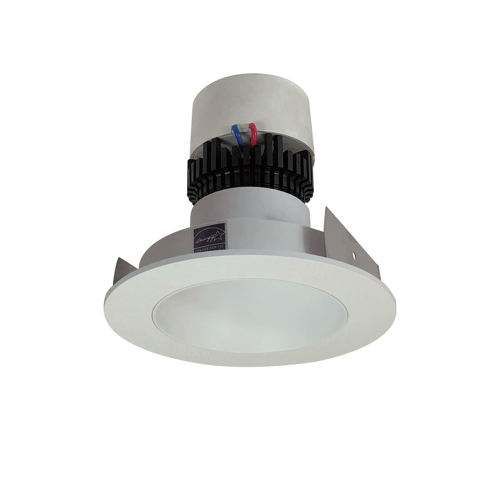 4&#34; Pearl LED Round Retrofit Reflector, 1000lm / 12W, 2700K, White Reflector / White Flange