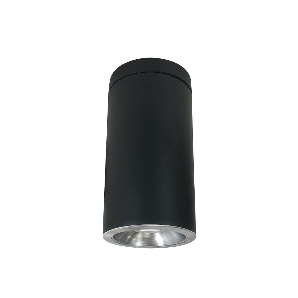 6&#34; Cobalt Surface Mount Cylinder, Black, 1000L, 3000K,Natural Metal Reflector, 120V Triac/ELV