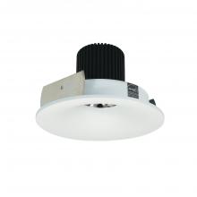 Nora NIO-4RNB27QMPW - 4" Iolite LED Round Bullnose, 10-Degree Optic, 800lm / 12W, 2700K, Matte Powder White Finish