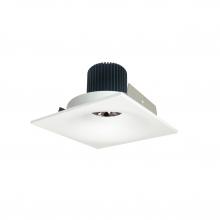 Nora NIO-4SNB30QMPW - 4" Iolite LED Square Bullnose, 10-Degree Optic, 950lm / 12W, 3000K, Matte Powder White Finish