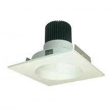 Nora NIO-4SNDC27QWW - 4" Iolite LED Square Reflector with Round Aperture, 10-Degree Optic, 850lm / 12W, 2700K, White