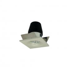 Nora NIOB-1SNB30XWW - 1" Iolite LED BWF Square Bullnose, 600lm, 3000K, White Reflector / White Flange