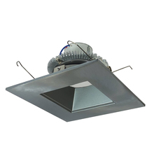 Nora NLCBC2-65627NN/10EM - 6" Cobalt Click LED Retrofit, Square Reflector, 1000lm / 12W, 2700K, Natural Metal Reflector /