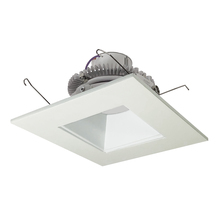 Nora NLCBC2-65630WW/A - 6" Cobalt Click LED Retrofit, Square Reflector, 750lm / 10W, 3000K, White Reflector / White