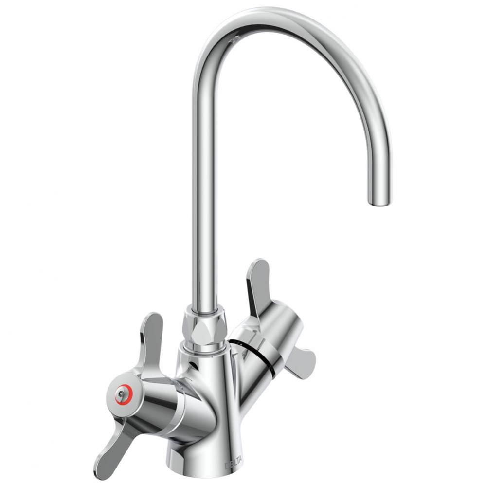 Commercial 25C3: Two Handle Single Shank Mixing Faucet