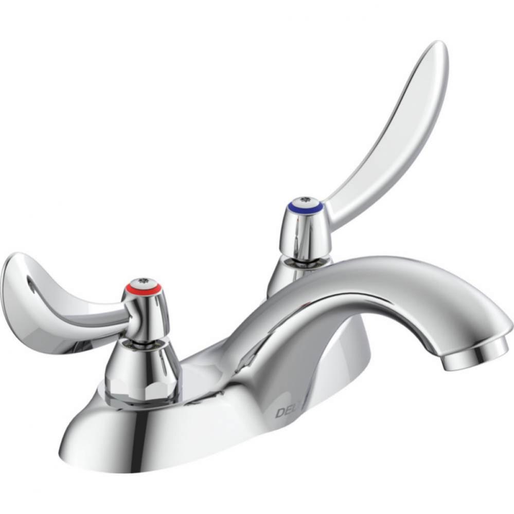 Commercial 21C: Two Handle Centerset Bathroom Faucet - Less Pop-Up