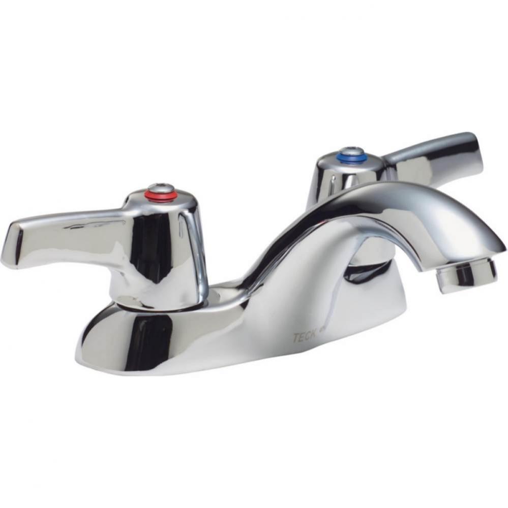 Commercial 21C: Two Handle Centerset Bathroom Faucet - Less Pop-Up