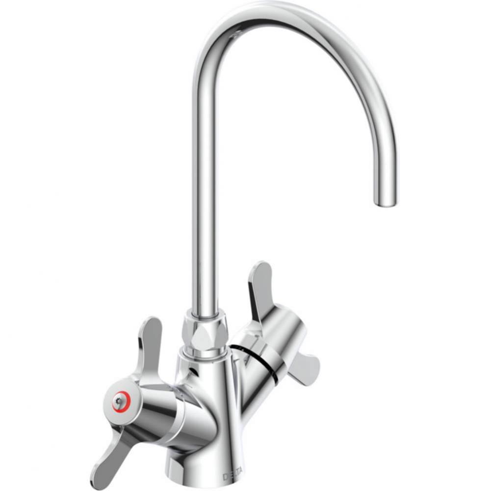 Commercial 25C3: Two Handle Single Shank Mixing Faucet