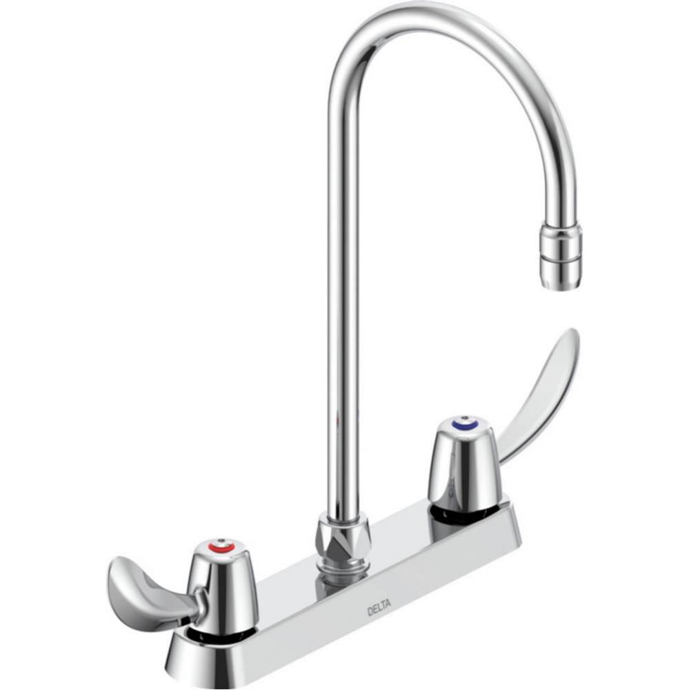 Commercial 26C3: 8&apos;&apos; Cast Deck Mount Faucet