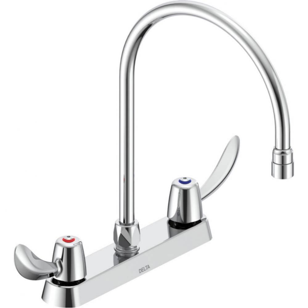 Commercial 26C3: 8&apos;&apos; Cast Deck Mount Faucet