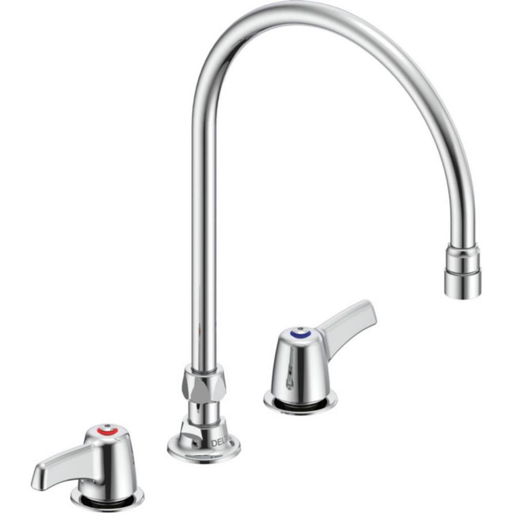 Commercial 27C1 / 27C2: Two Handle 8&apos;&apos; Below Deck Mount Faucet