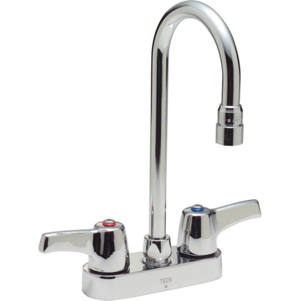 Commercial 27C4 / 27C5 / 27C6: Two Handle 4&apos;&apos; Deck Mount Faucet