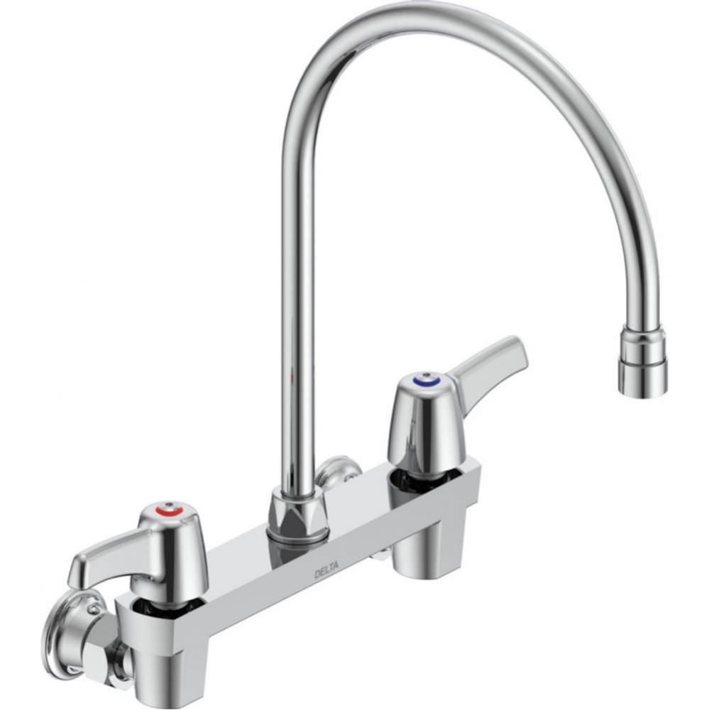 Commercial 28C3 / 28C4 / 28C6: Two Handle 8&apos;&apos; Wall Mount Service Sink Faucet